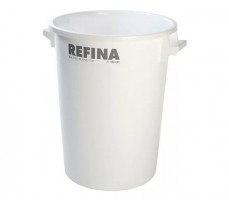 Refina 321013 X-1 100L White Heavy Duty Plaster Mixing Bucket Tub